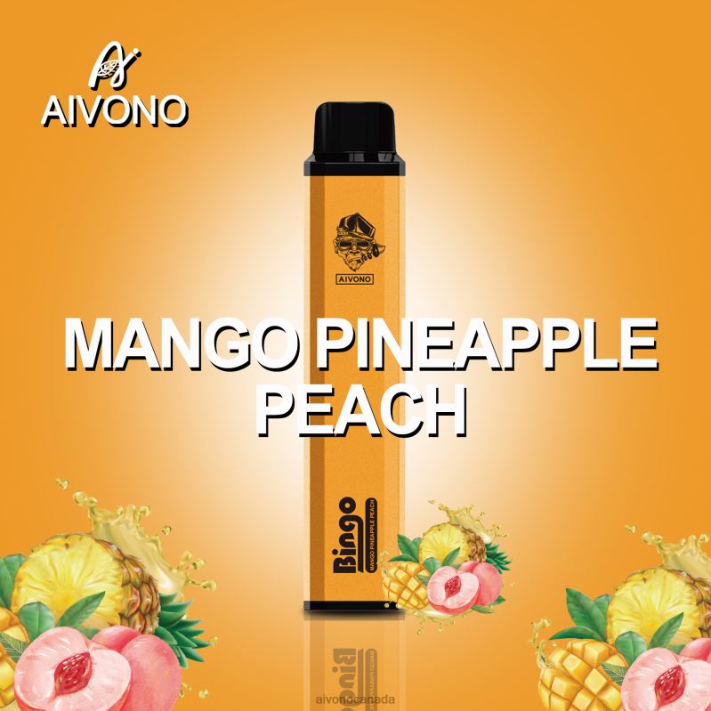 Aivono AIM BINGO 4000 Mango Pineapple Peach RBX2X136 - Aivono Canada