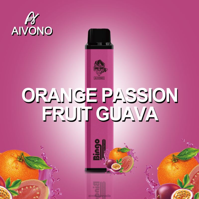 Aivono AIM BINGO 4000 Orange Passionfruit Guava RBX2X132 - Aivono Canada