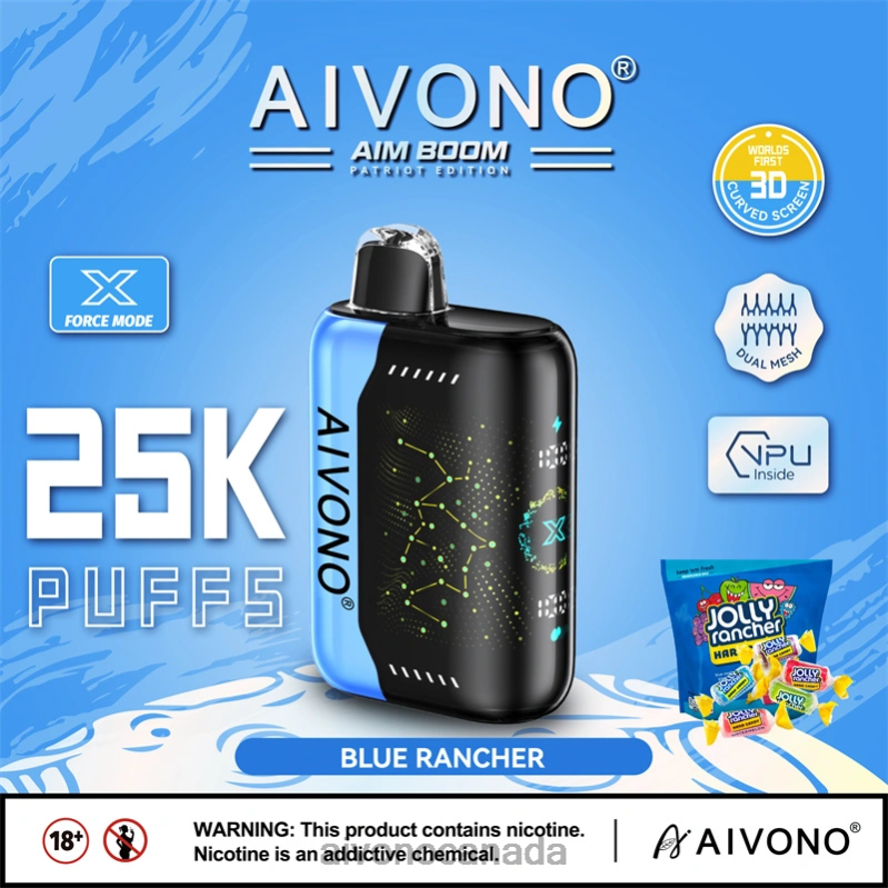 Aivono AIM BOOM 25000 Blue Rancher RBX2X344 - Aivono Canada