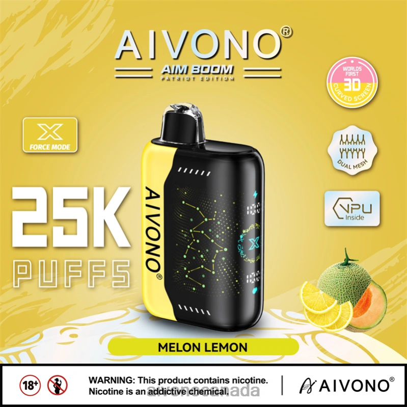 Aivono AIM BOOM 25000 Melon Lemon RBX2X348 - Aivono Canada