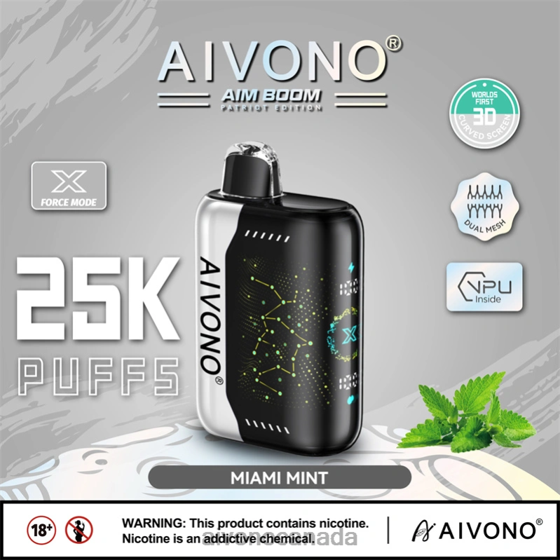 Aivono AIM BOOM 25000 Miami Mint RBX2X349 - Aivono Vape