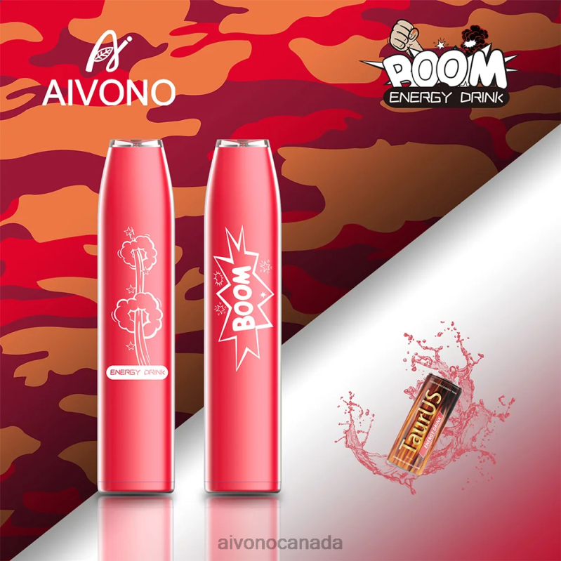 Aivono AIM BOOM 600 Energy Drink RBX2X358 - Aivono Vape Review