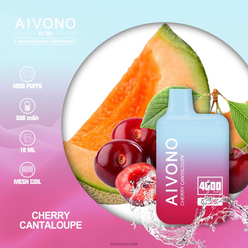 Aivono AIM BOXX 4000 Cherry Cantaloupe RBX2X223 - Aivono Vape Canada