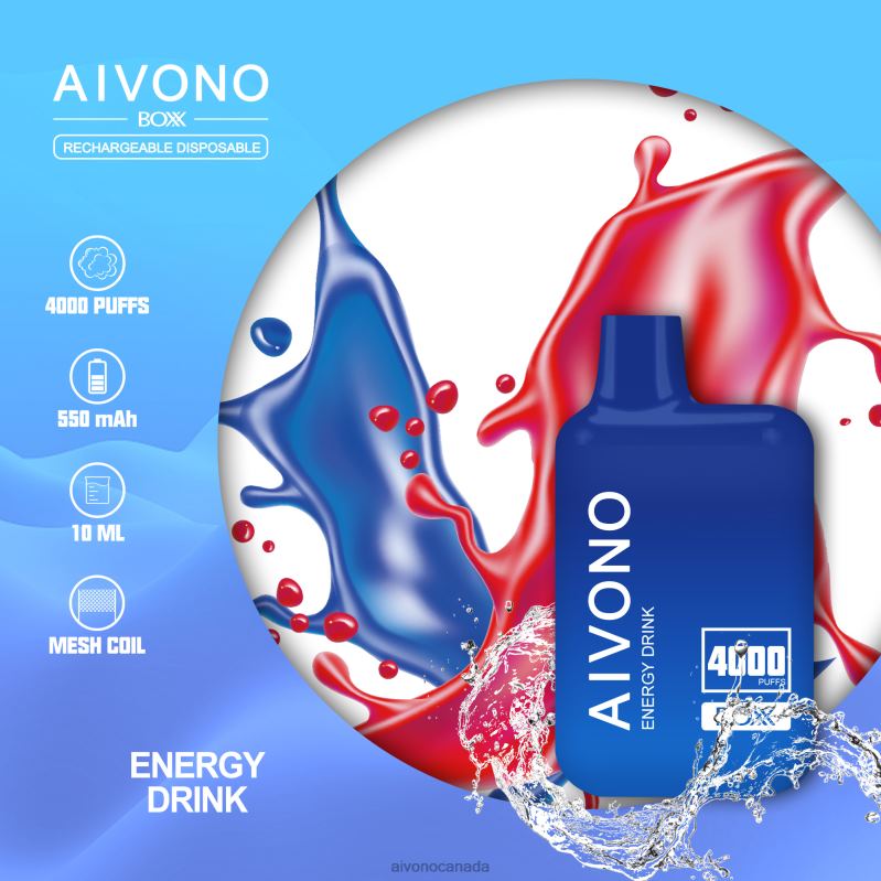 Aivono AIM BOXX 4000 Energy Drink RBX2X225 - Aivono Vape