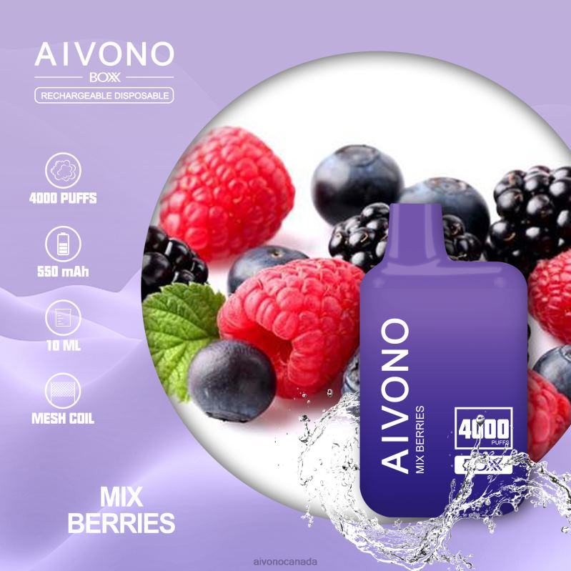 Aivono AIM BOXX 4000 Mix Berries RBX2X215 - Aivono Vape Canada