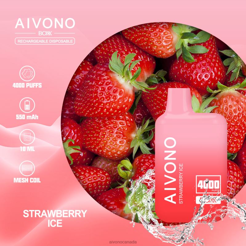 Aivono AIM BOXX 4000 Strawberry Ice RBX2X226 - Aivono Vape Review