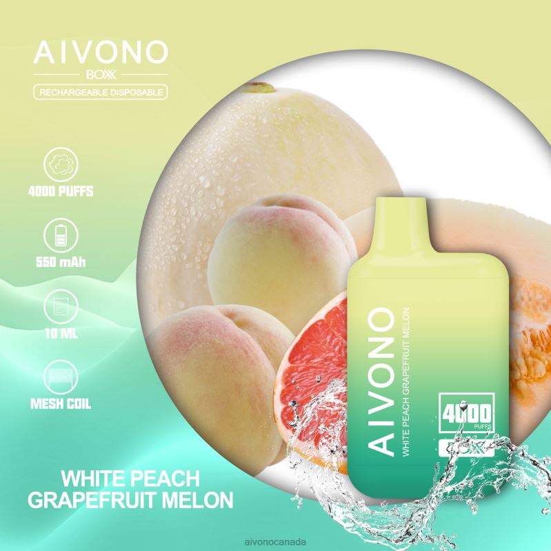 Aivono AIM BOXX 4000 White Peach Grapefruit Melon RBX2X224 - Aivono Canada