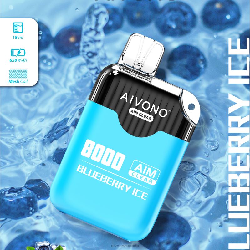 Aivono AIM CLEAR 8000 Blueberry Ice RBX2X206 - Aivono Vape Review