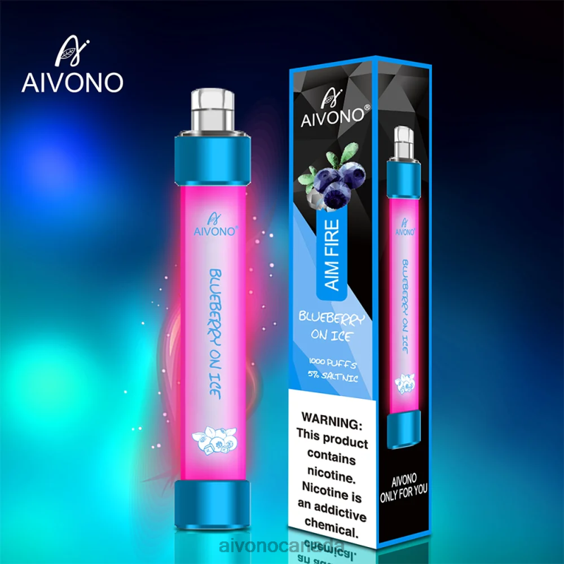 Aivono AIM FIRE 1000 Blueberry On Ice RBX2X326 - Aivono Vape Review