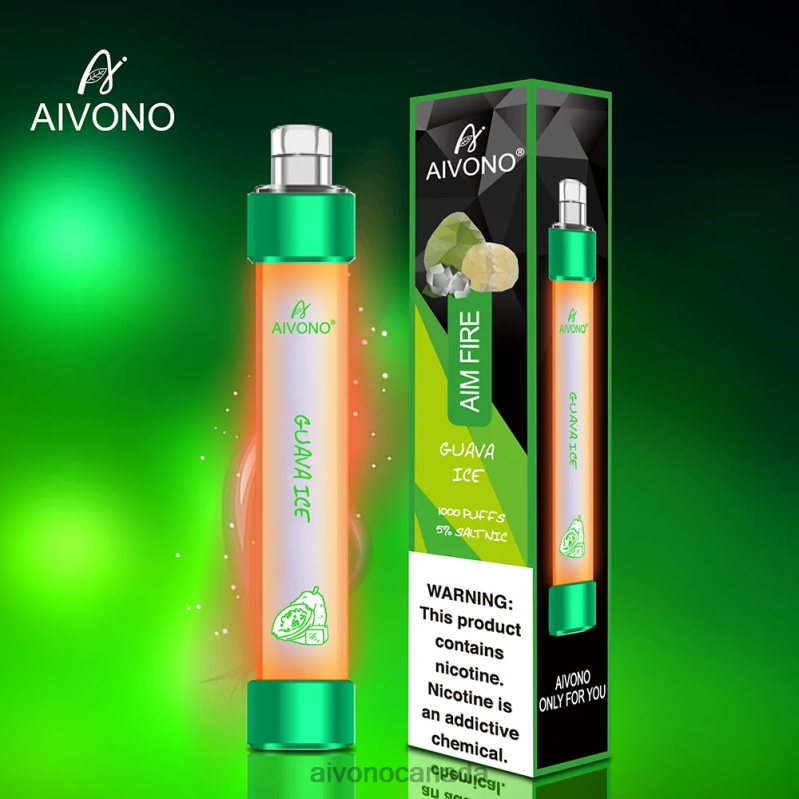Aivono AIM FIRE 1000 Guava Ice RBX2X330 - Aivono Vape Review