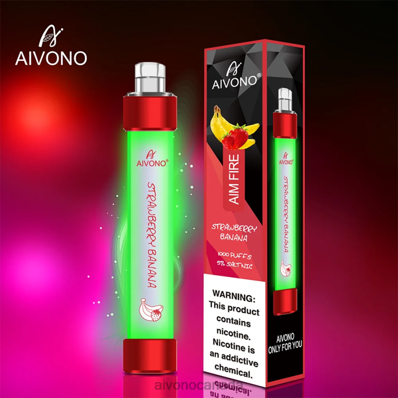 Aivono AIM FIRE 1000 Strawberry Banana RBX2X332 - Aivono Canada