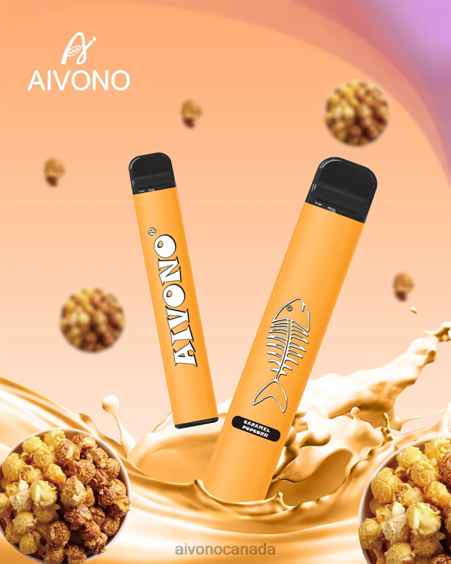 Aivono AIM FISHBONE 600 Caramel Popcorn RBX2X286 - Aivono Vape Review