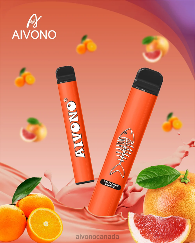 Aivono AIM FISHBONE 600 Grapefruit Orange RBX2X280 - Aivono Canada