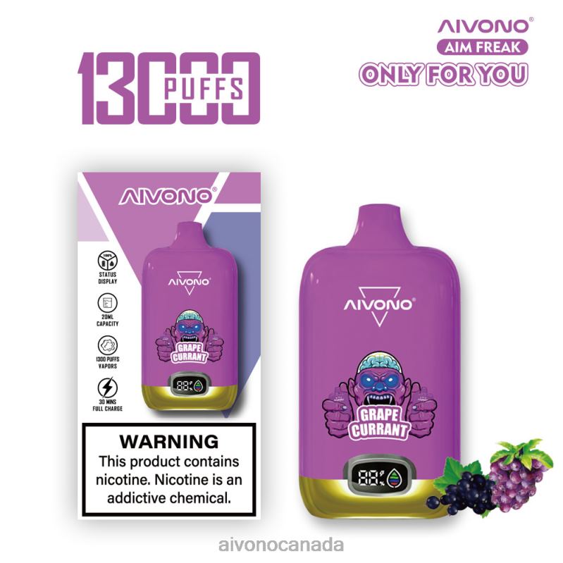 Aivono AIM FREAK 13000 Grape Currant RBX2X251 - Aivono Vape Canada