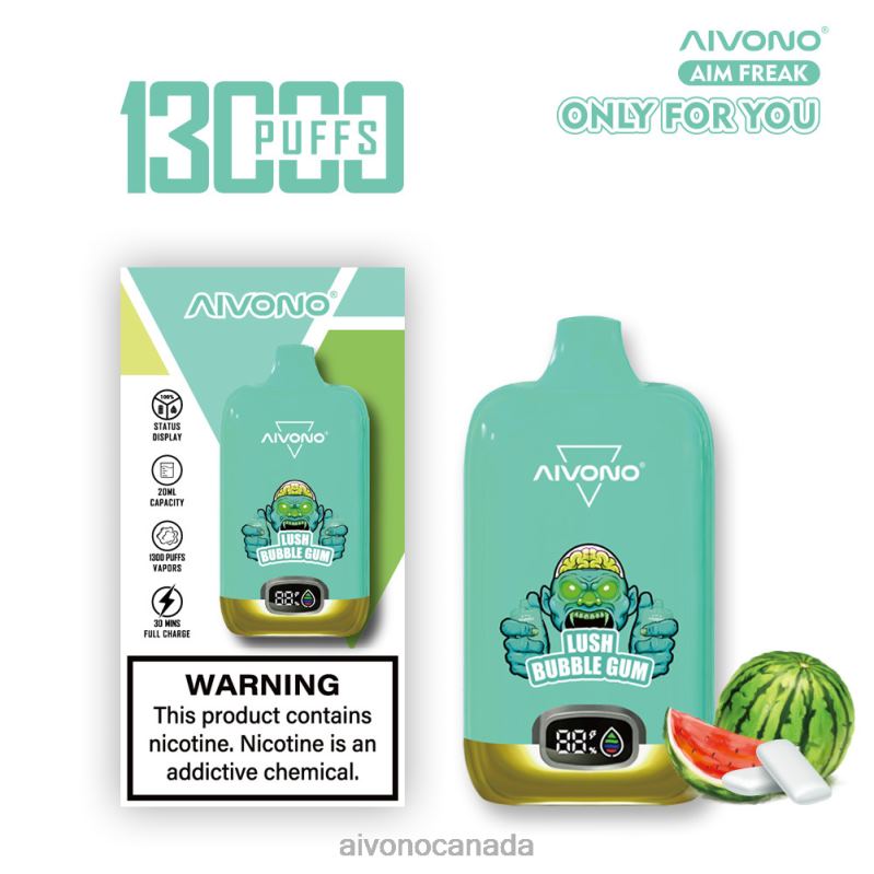 Aivono AIM FREAK 13000 Lush Bubble Gum RBX2X247 - Aivono Vape Canada