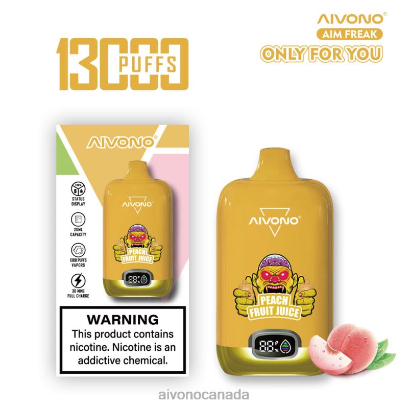 Aivono AIM FREAK 13000 Peach Fruit Juice RBX2X245 - Aivono Vape