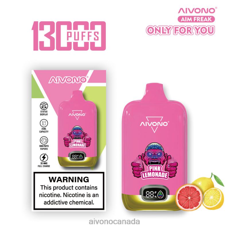Aivono AIM FREAK 13000 Pink Lemonade RBX2X249 - Aivono Vape