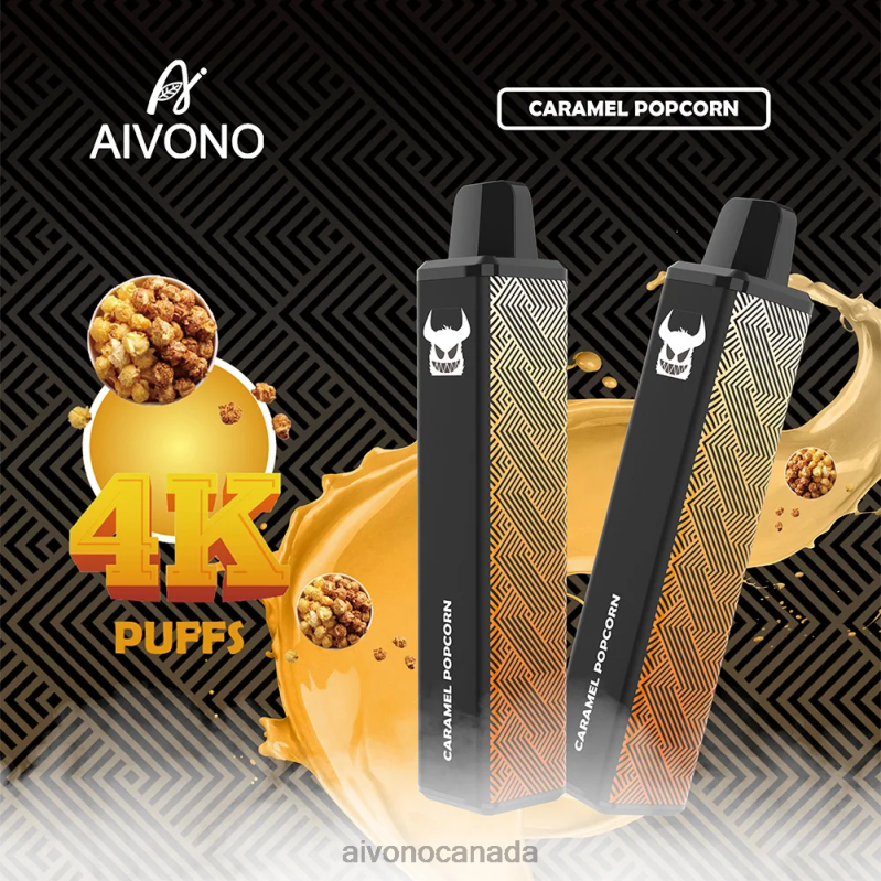 Aivono AIM FREAK 4000 Caramel Popcorn RBX2X261 - Aivono Vape