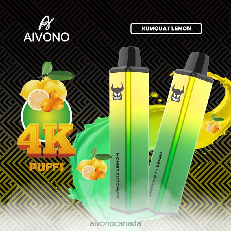 Aivono AIM FREAK 4000 Kumquat Lemon RBX2X256 - Aivono Canada