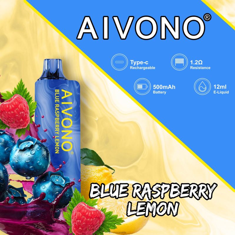 Aivono AIM GUN 7000 Blueberry Raspberry Lemon RBX2X109 - Aivono Vape