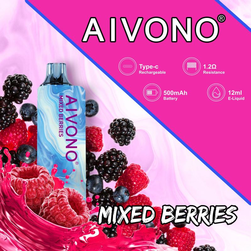 Aivono AIM GUN 7000 Mixed Berries RBX2X111 - Aivono Vape Canada