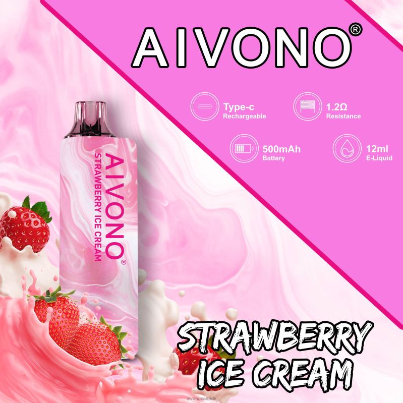 Aivono AIM GUN 7000 Strawberry Ice Cream RBX2X105 - Aivono Vape