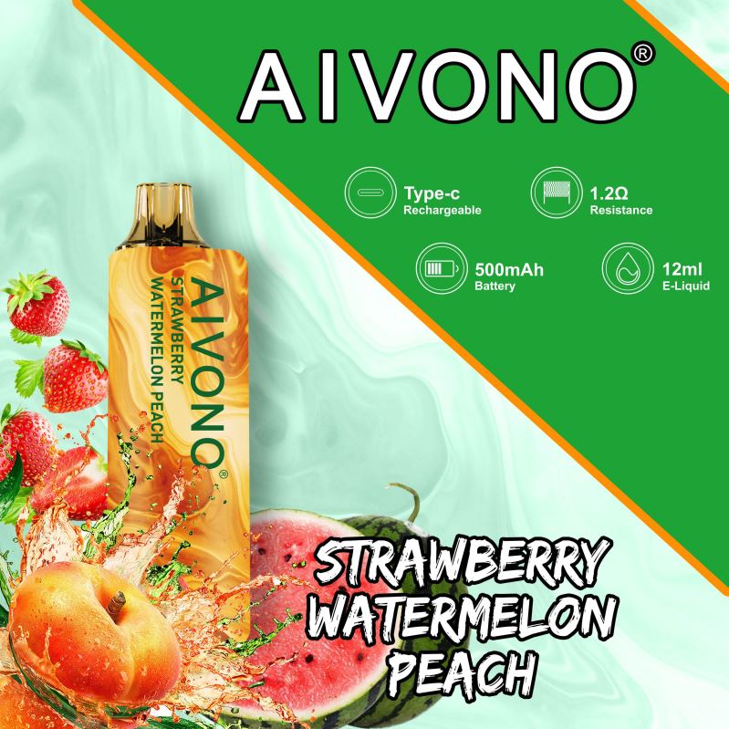 Aivono AIM GUN 7000 Strawberry Watermelon Peach RBX2X108 - Aivono Canada