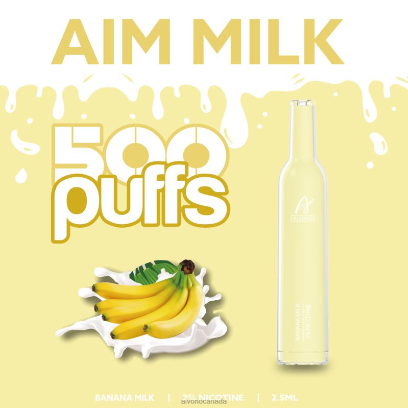 Aivono AIM MILK 500 Banana Milk RBX2X275 - Aivono Vape Canada