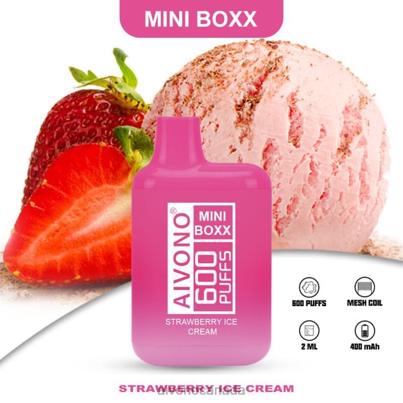 Aivono AIM MINI BOXX 600 Strawberry Ice Cream RBX2X232 - Aivono Canada