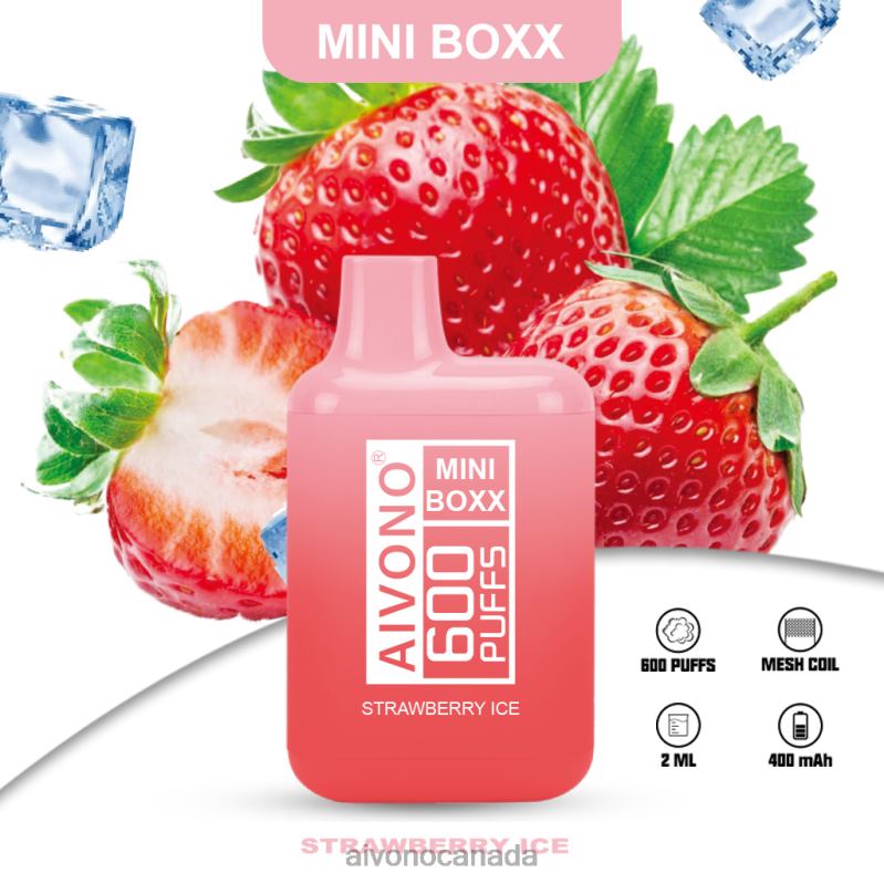 Aivono AIM MINI BOXX 600 Strawberry Ice RBX2X236 - Aivono Canada