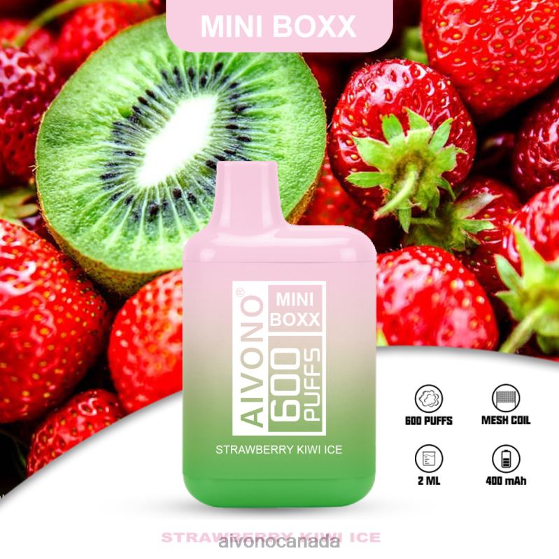 Aivono AIM MINI BOXX 600 Strawberry Kiwi Ice RBX2X234 - Aivono Vape Review