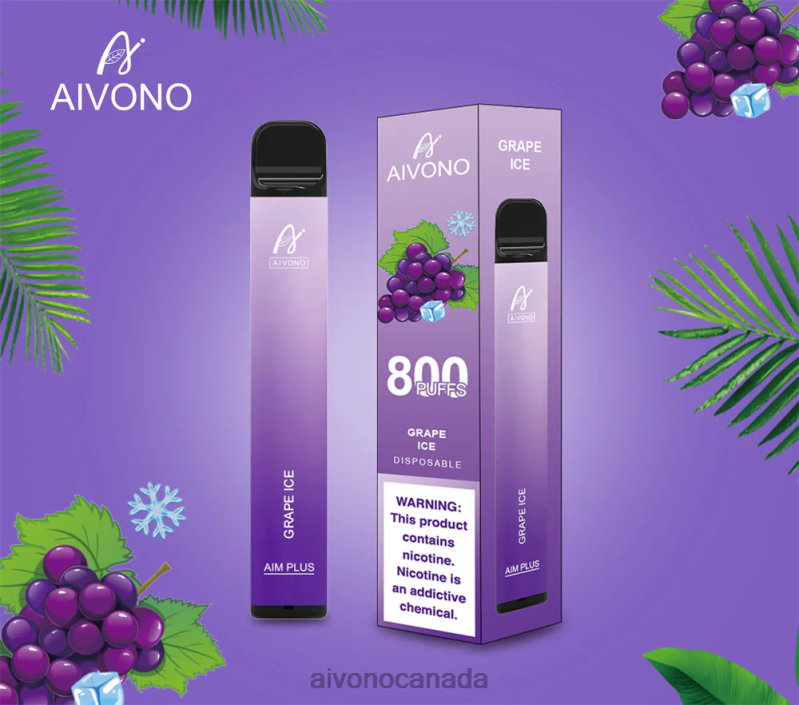 Aivono AIM PLUS 800 Grape Ice RBX2X179 - Aivono Vape Canada