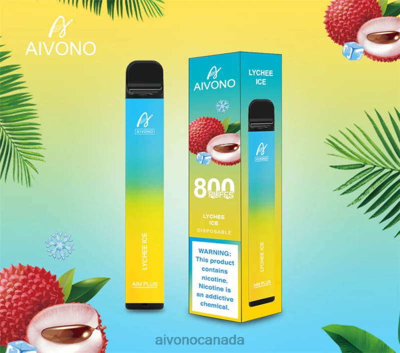 Aivono AIM PLUS 800 Lychee Ice RBX2X182 - Aivono Vape Review