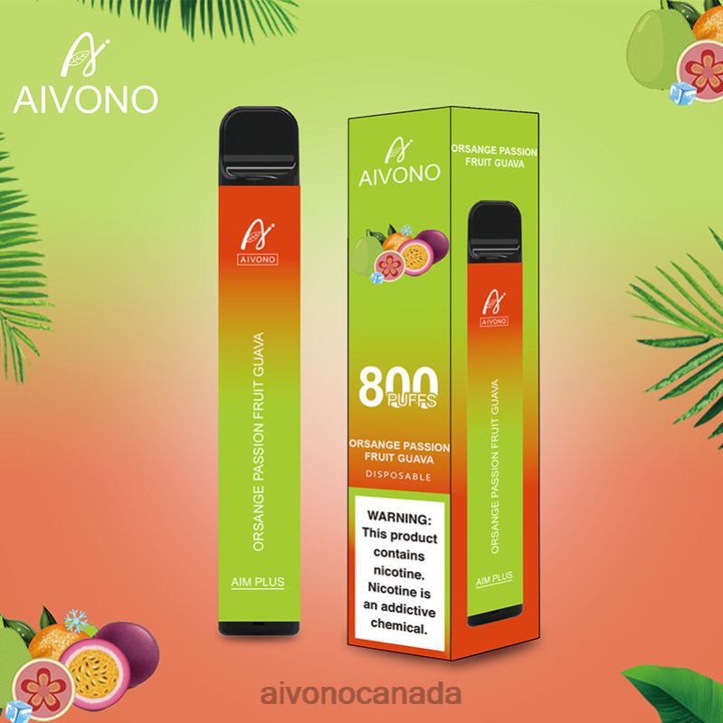 Aivono AIM PLUS 800 Orange Passion Fruit Guava RBX2X189 - Aivono Vape