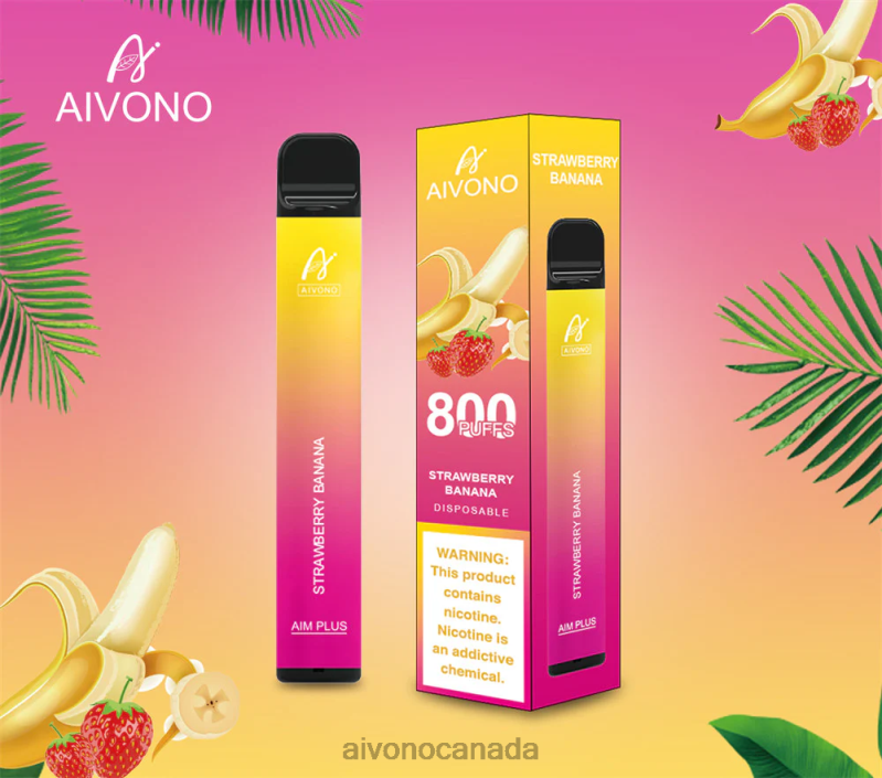 Aivono AIM PLUS 800 Strawberry Banana RBX2X192 - Aivono Canada
