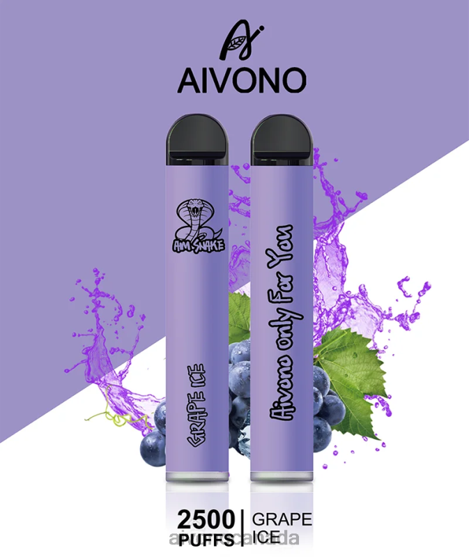 Aivono AIM SNAKE 2500 Grape Ice RBX2X306 - Aivono Vape Review