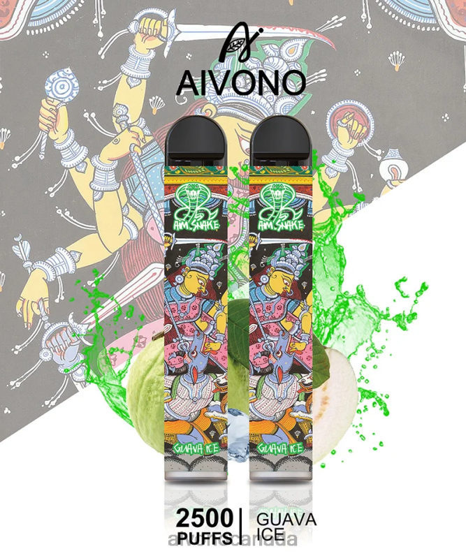 Aivono AIM SNAKE 2500 Guava Ice RBX2X307 - Aivono Vape Canada