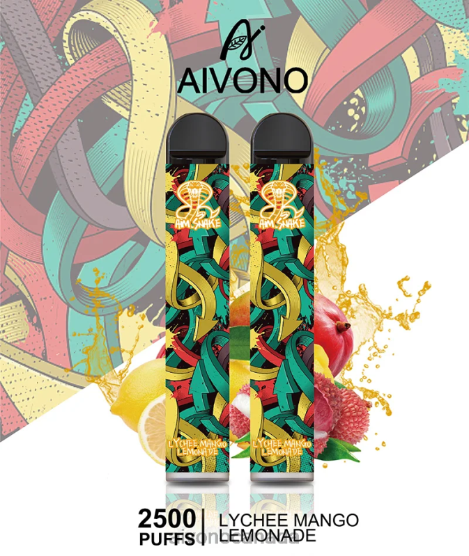 Aivono AIM SNAKE 2500 Lychee Mango Lemonade RBX2X308 - Aivono Canada