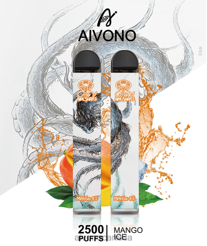 Aivono AIM SNAKE 2500 Mango Ice RBX2X313 - Aivono Vape