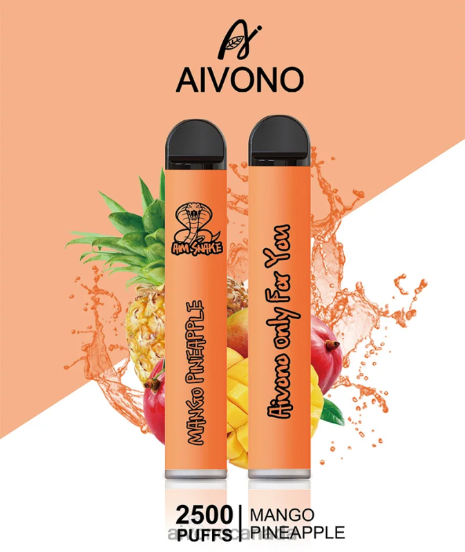 Aivono AIM SNAKE 2500 Mango Pineapple RBX2X310 - Aivono Vape Review