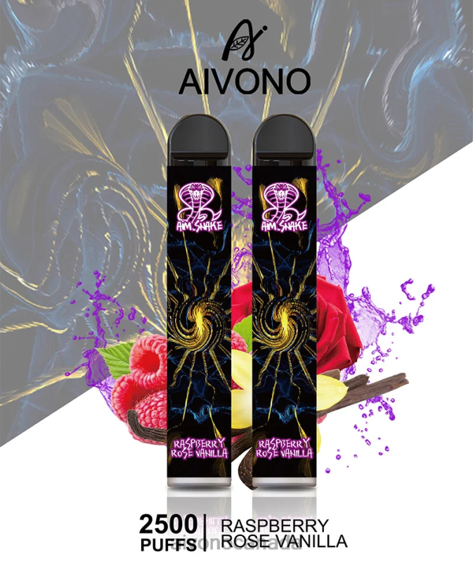 Aivono AIM SNAKE 2500 Raspberry Rose Vanilla RBX2X317 - Aivono Vape