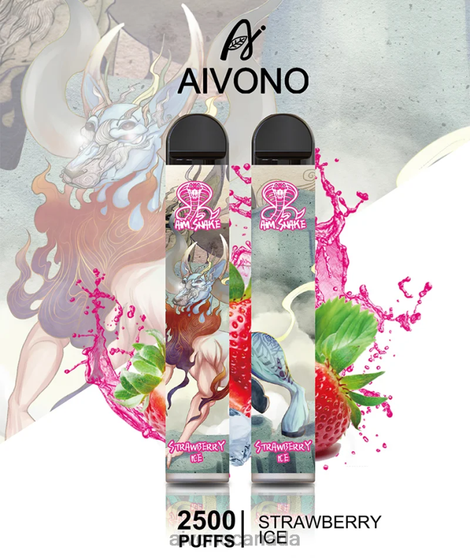 Aivono AIM SNAKE 2500 Strawberry Ice RBX2X319 - Aivono Vape Canada