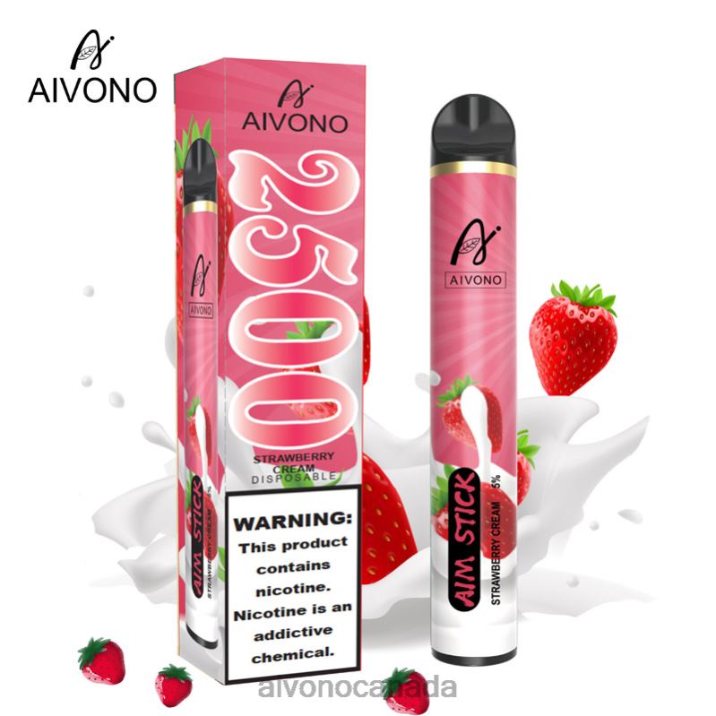 Aivono AIM STICK 2500 Strawberry Cream RBX2X155 - Aivono Vape Canada