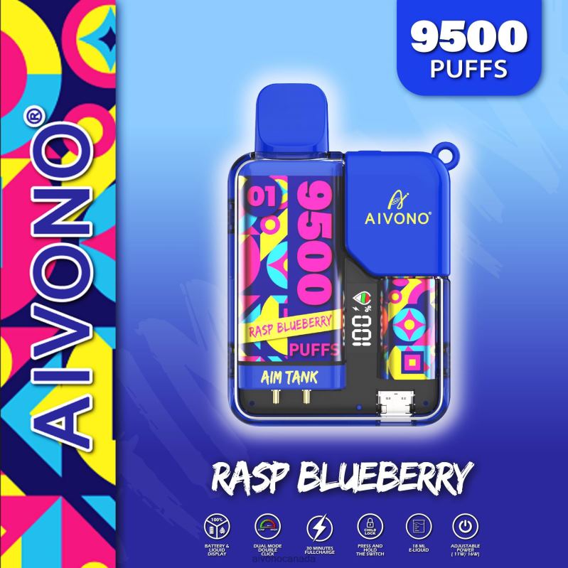 Aivono AIM TANK 9500 Rasp Blueberrry RBX2X33 - Aivono Vape