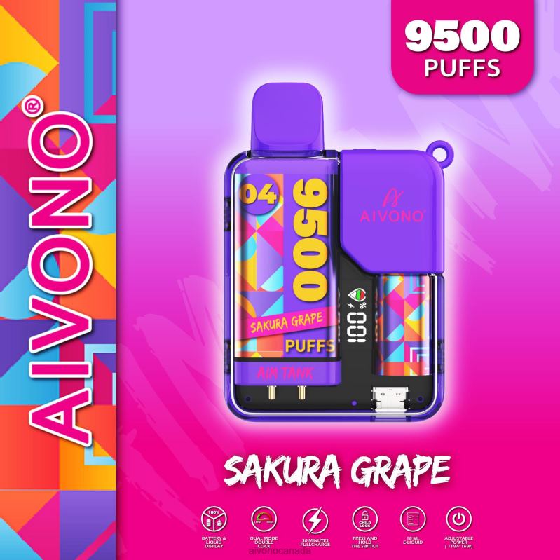 Aivono AIM TANK 9500 Sakura Grape RBX2X36 - Aivono Canada