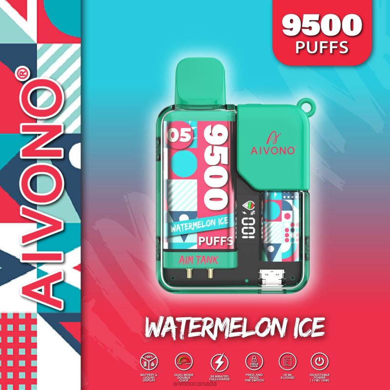 Aivono AIM TANK 9500 Watermelon Ice RBX2X37 - Aivono Vape