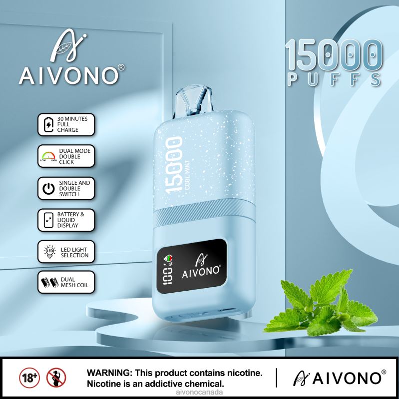 Aivono AIM magic 15000 Cool Mint RBX2X62 - Aivono Vape Review