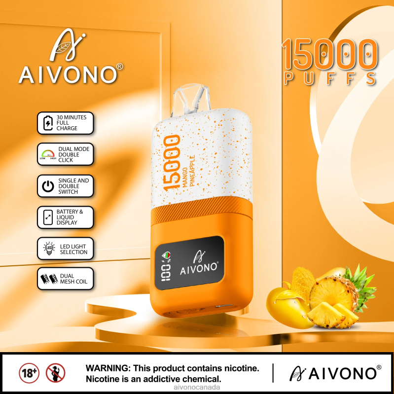 Aivono AIM magic 15000 Mango Pineapple RBX2X69 - Aivono Vape