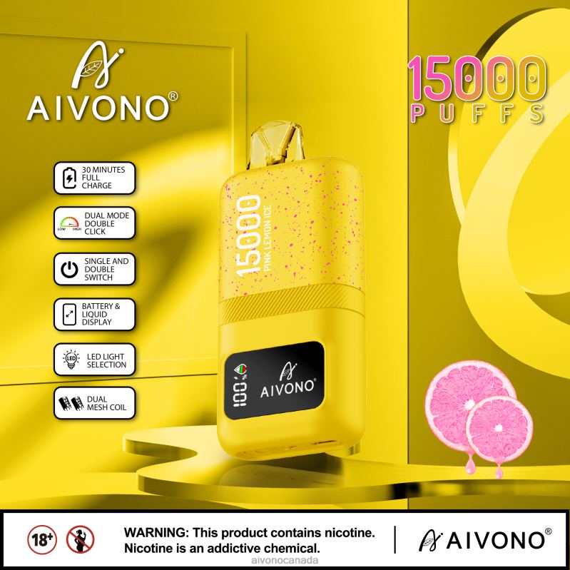 Aivono AIM magic 15000 Pink Lemon Ice RBX2X61 - Aivono Vape
