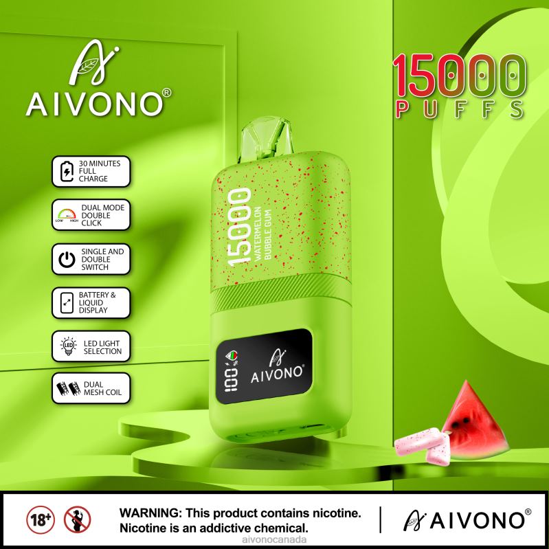Aivono AIM magic 15000 Watermelon Bubble Gum RBX2X65 - Aivono Vape